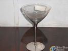 Silver bottom Martini glass